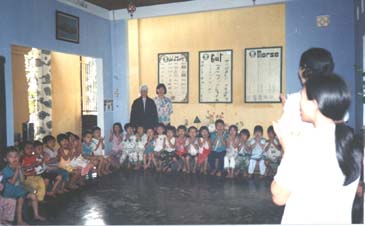 Children singing